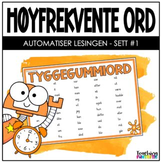 norske høyfrekvente ord