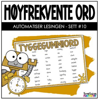 norske høyfrekvente ord