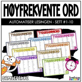 norske høyfrekvente ord