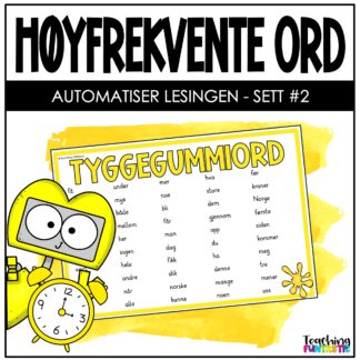 norske høyfrekvente ord