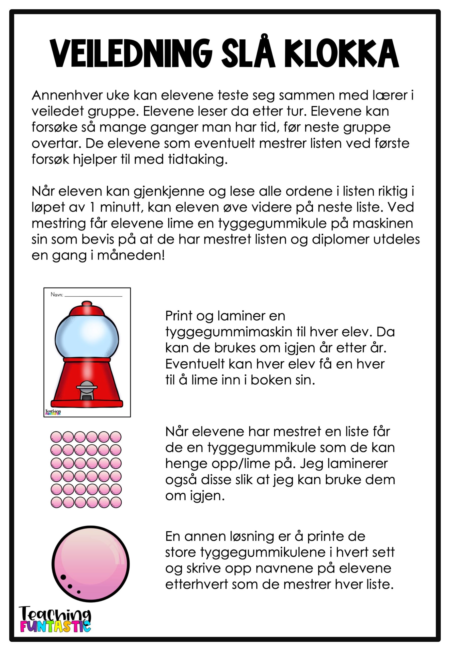Tyggegummiord – mestring av norske høyfrekvente ord | Sett 1 - Bilde 3