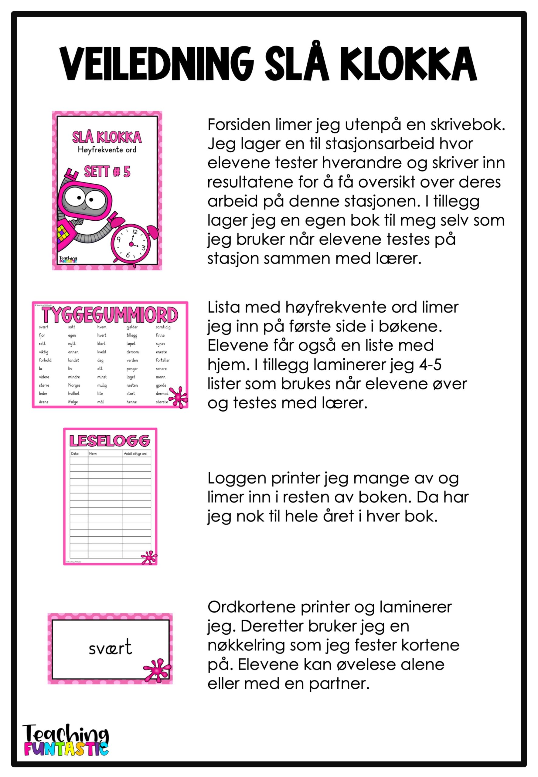 Tyggegummiord – mestring av norske høyfrekvente ord | Sett 1 - Bilde 4
