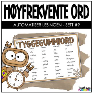norske høyfrekvente ord