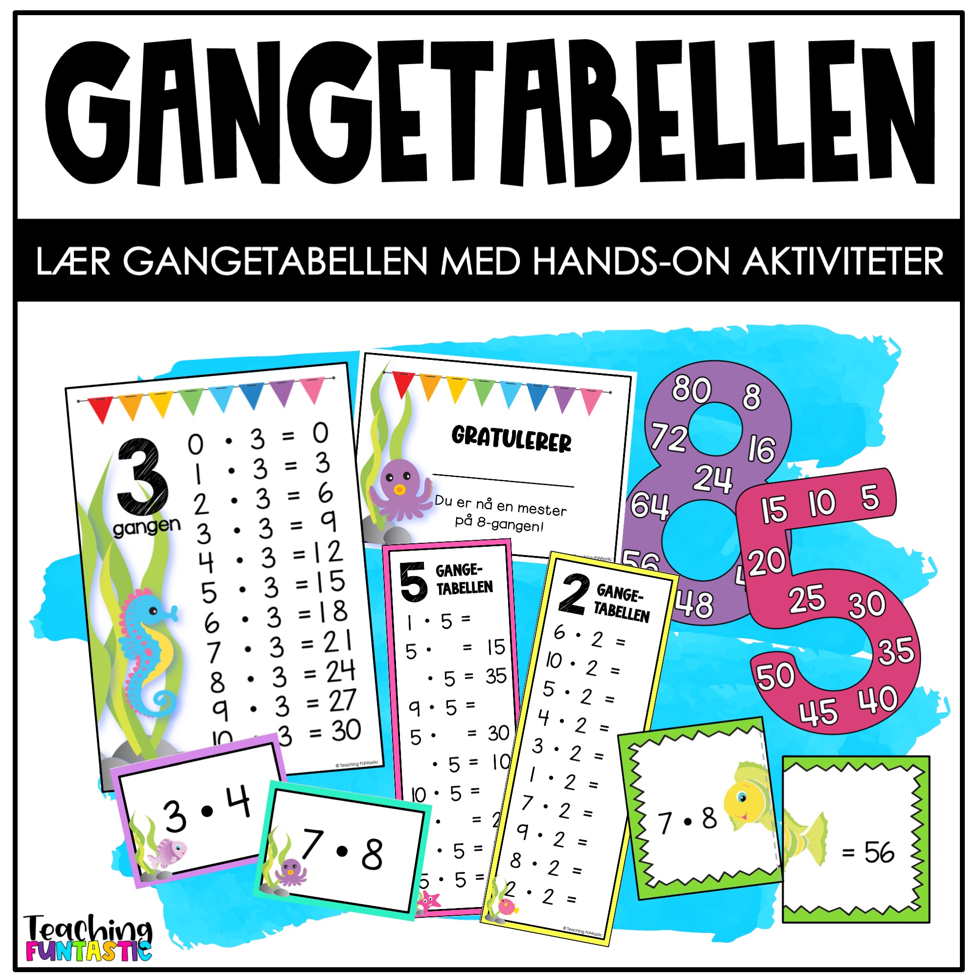 gangetabellen multiplikasjon