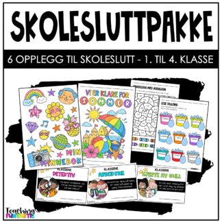 skoleslutt oppgavehefte minnebok sommerhefte diplomer