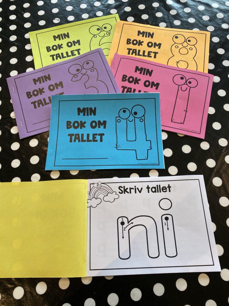 Oppgaver med tallene til 10 - Minibøker - Teaching Funtastic