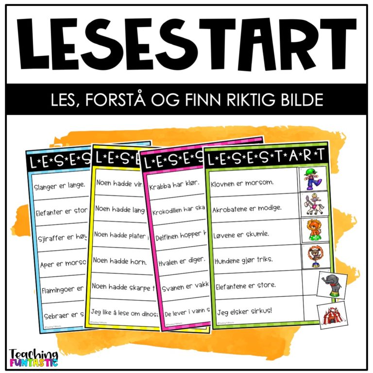 LESESTART SETNINGER | Teaching Funtastic