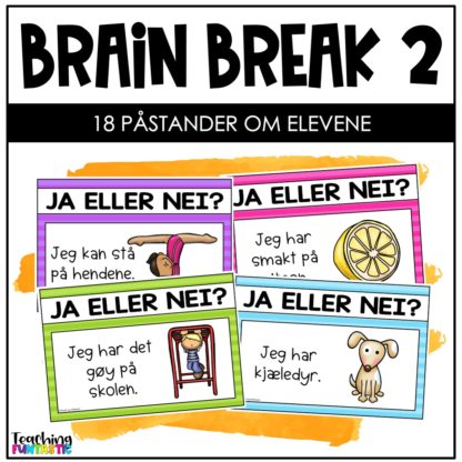 Pauseaktivitet skole Brain break 2