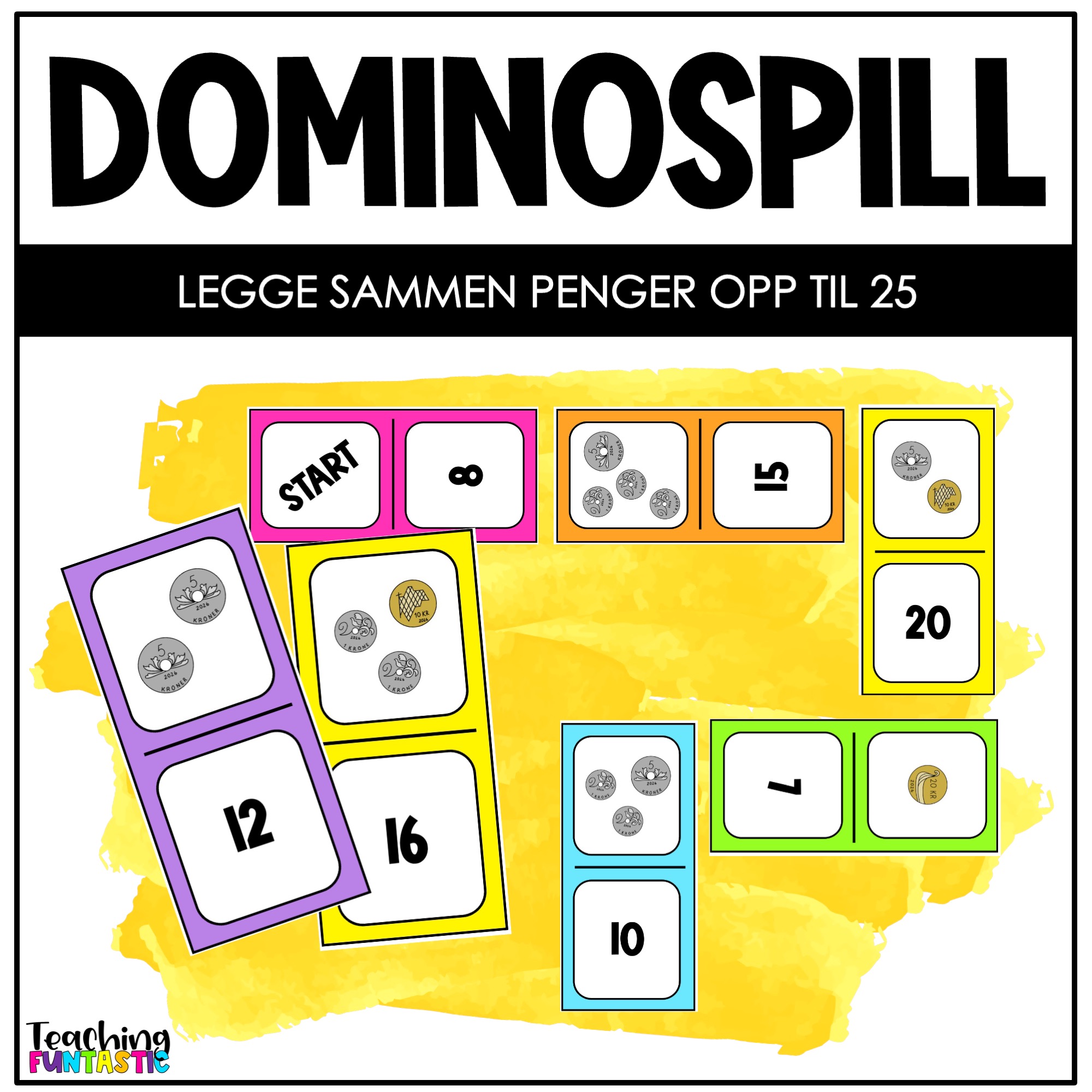 Spill i matematikk - Domino med penger