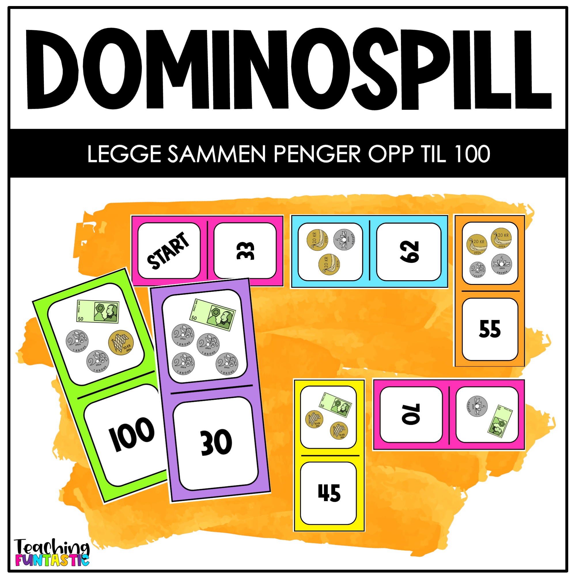 Spill i matematikk - Domino med penger