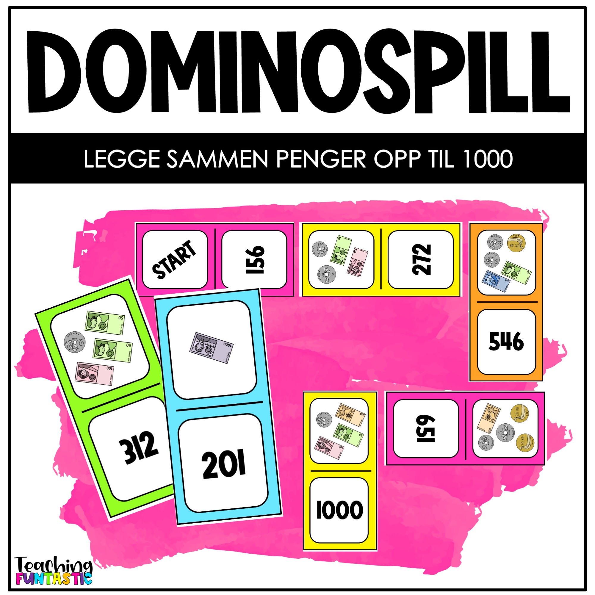 Spill i matematikk - Domino med penger