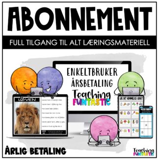 abonnement lisens Teaching FUNtastic undervisningsmateriell