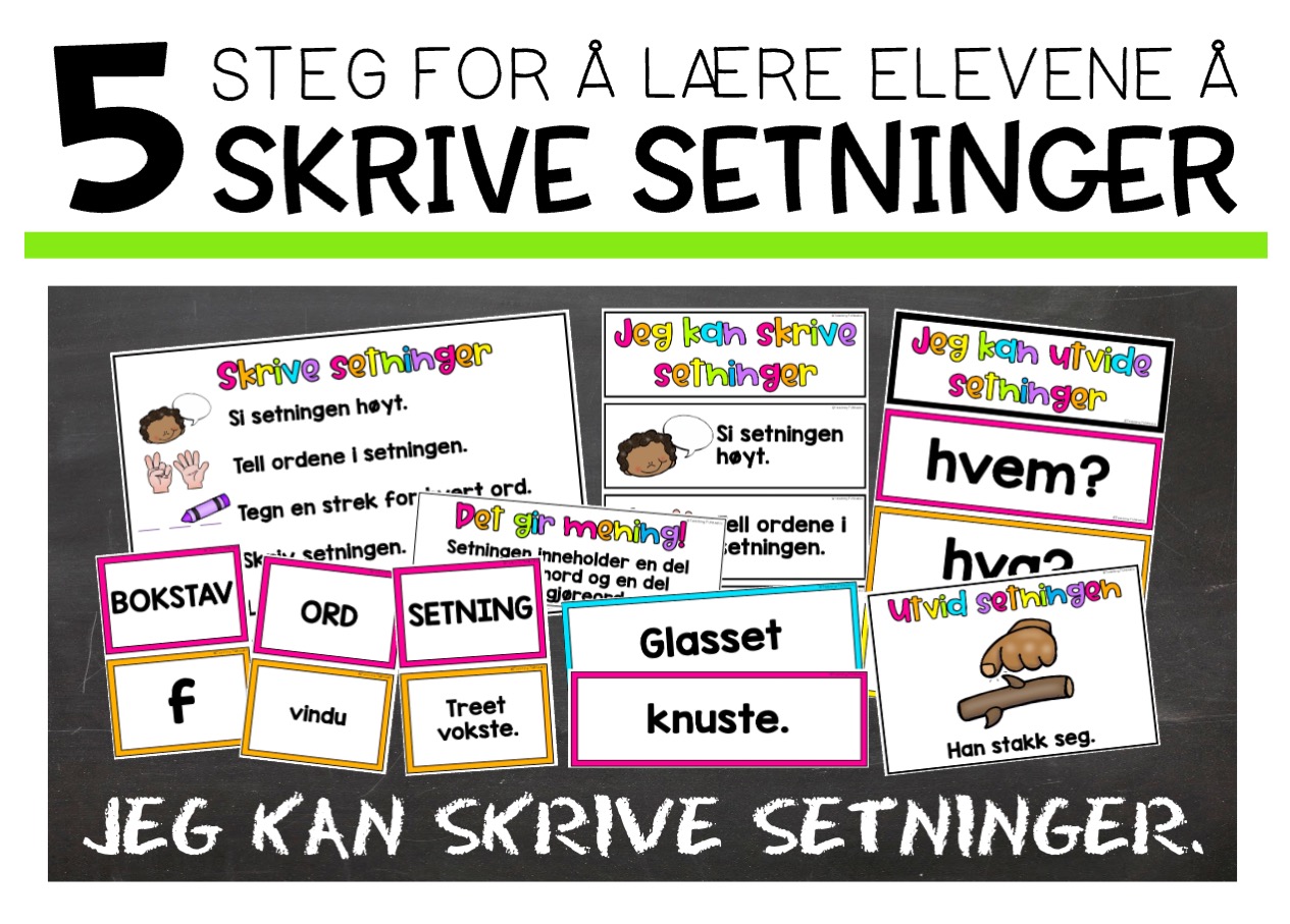 skrive setninger