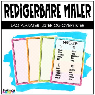 redigerbare maler