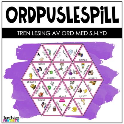 Puslespill Lesing - Ord med sj-lyd