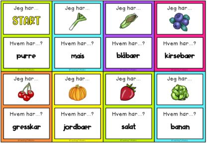 La oss lære norsk – Frukt og grønnsaker - Bilde 6