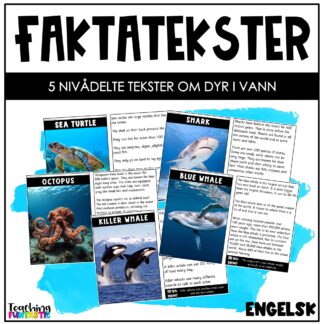 nivådelte lesetekster dyr i vann engelsk
