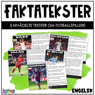 fotballspillere nivådelte lesetekster engelsk