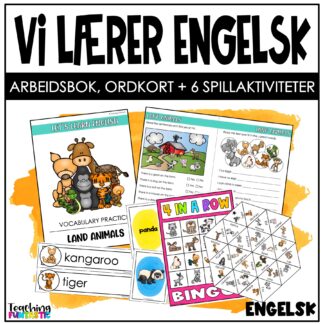 lære engelsk dyr