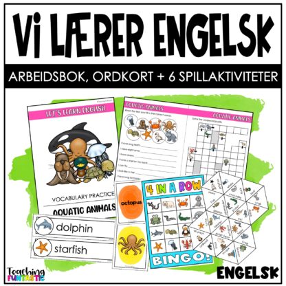 lære engelsk dyr