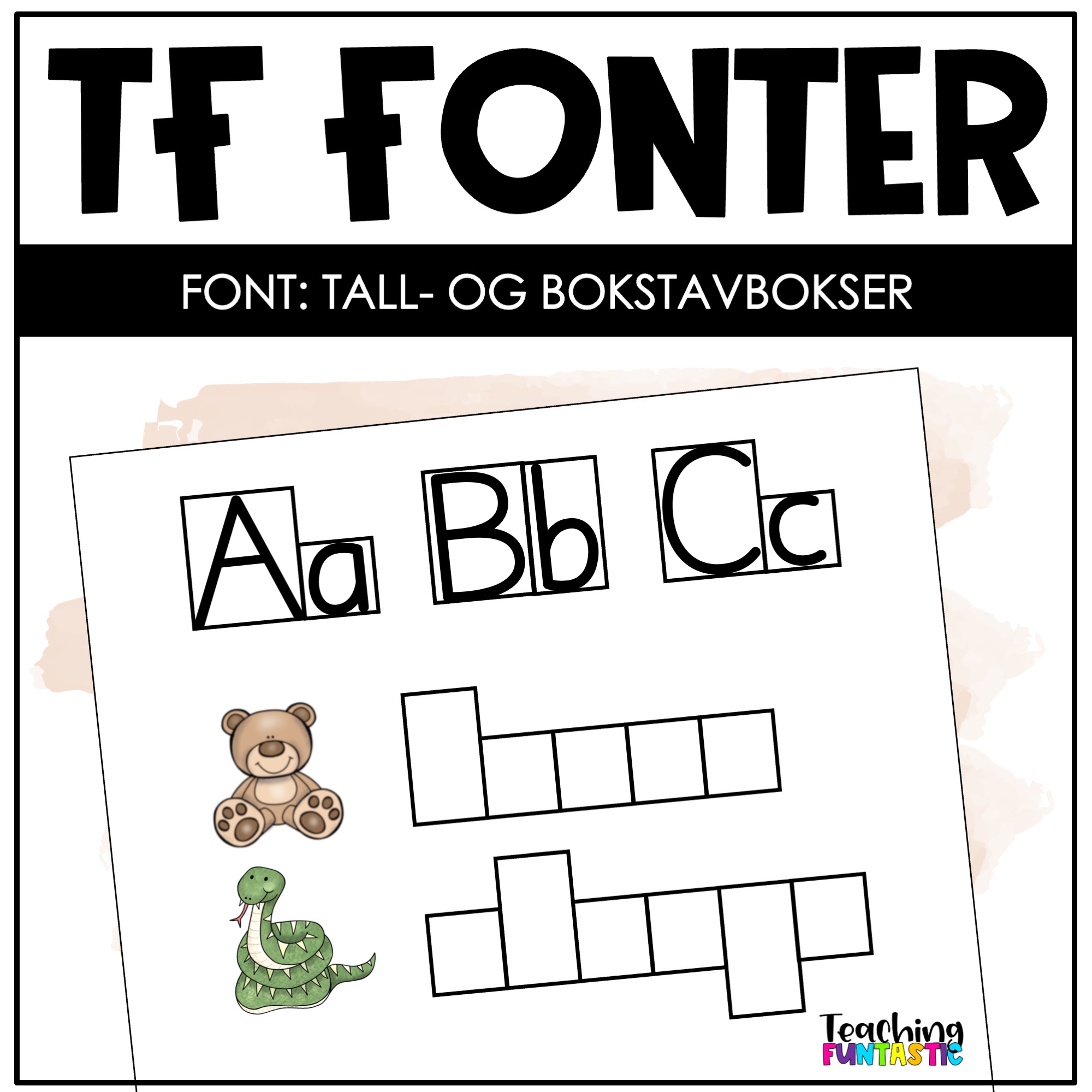 font bokstavbokser