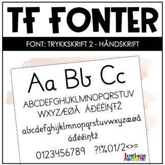 font håndskrift skrifttype skole