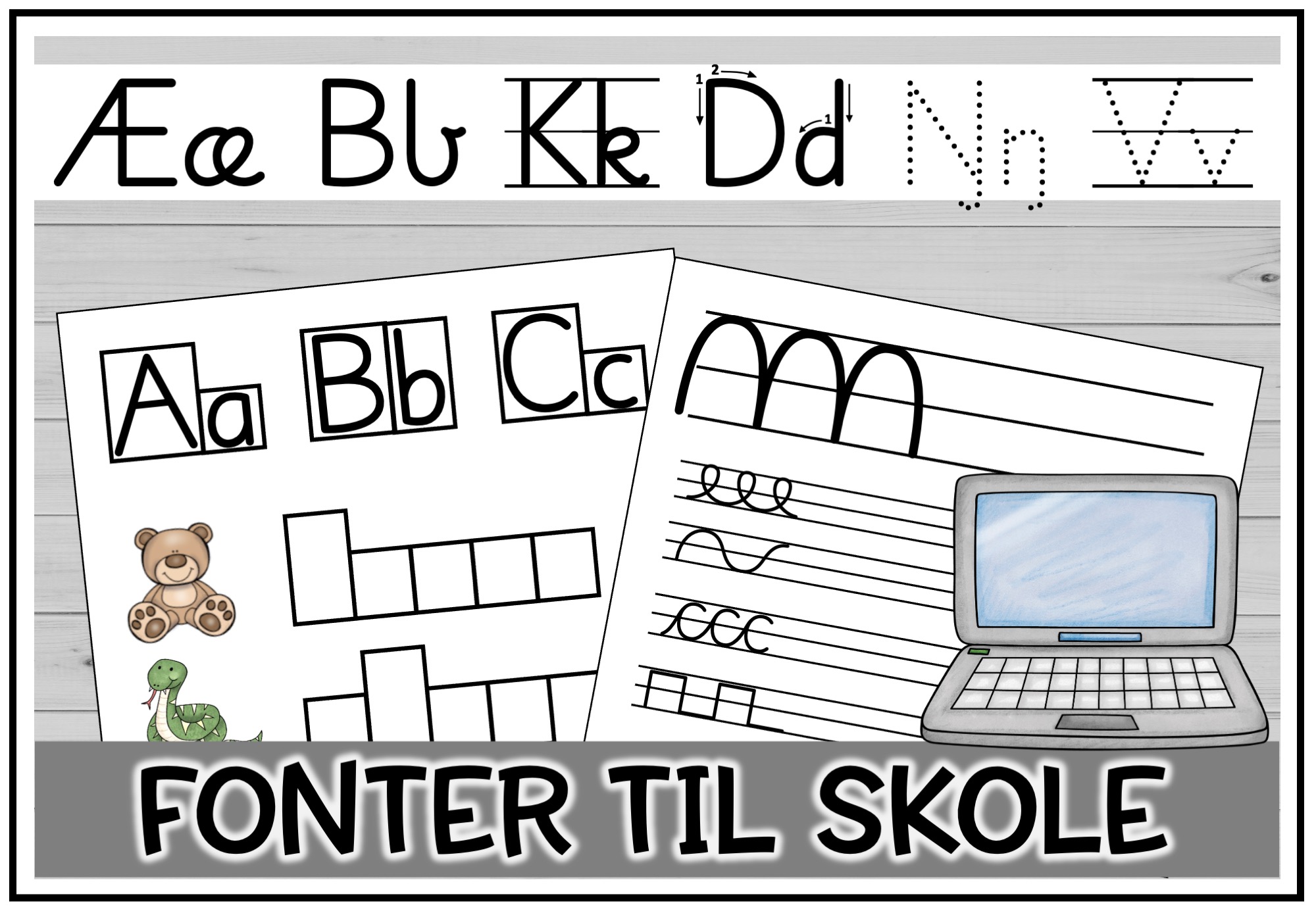 fonter skole skrifttyper