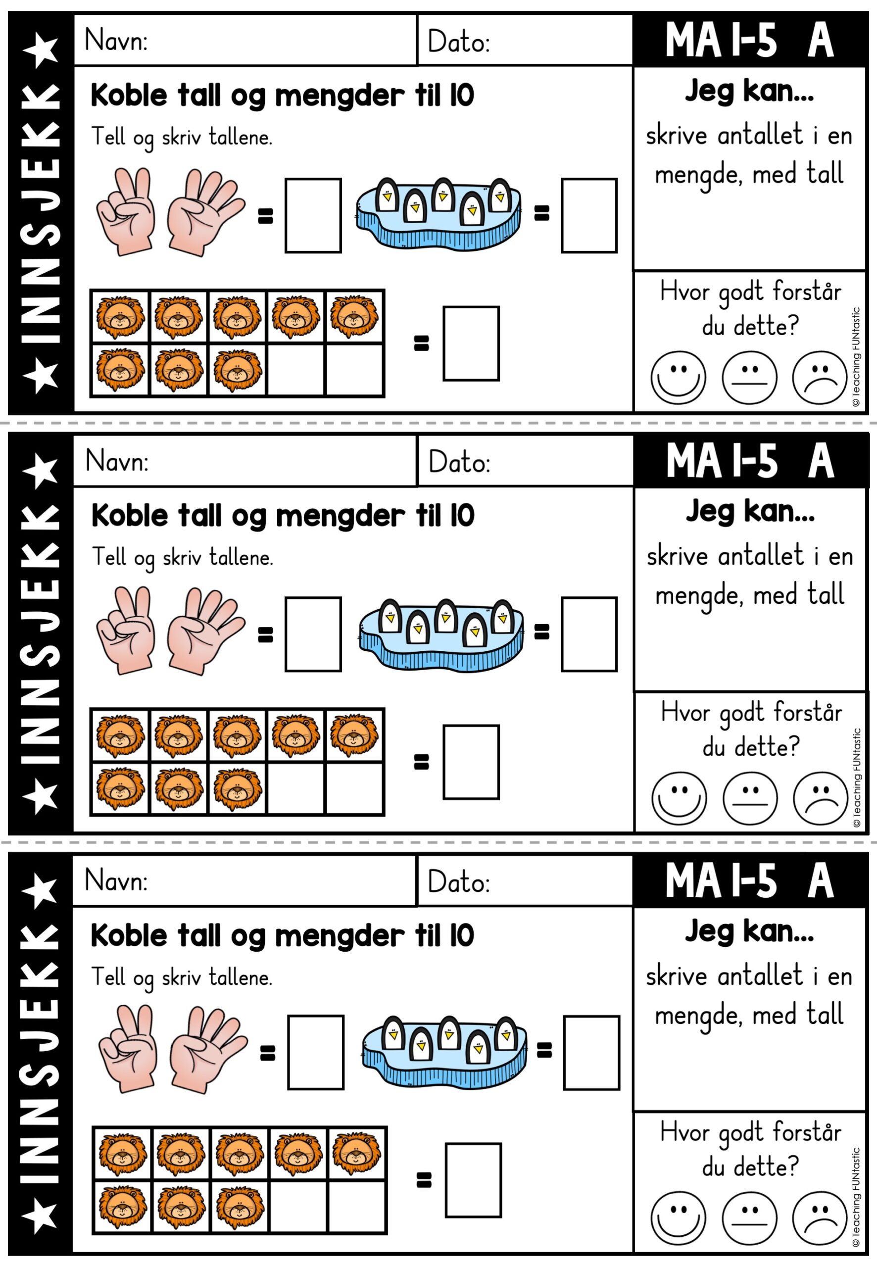 kartlegging matematikk 1.trinn
