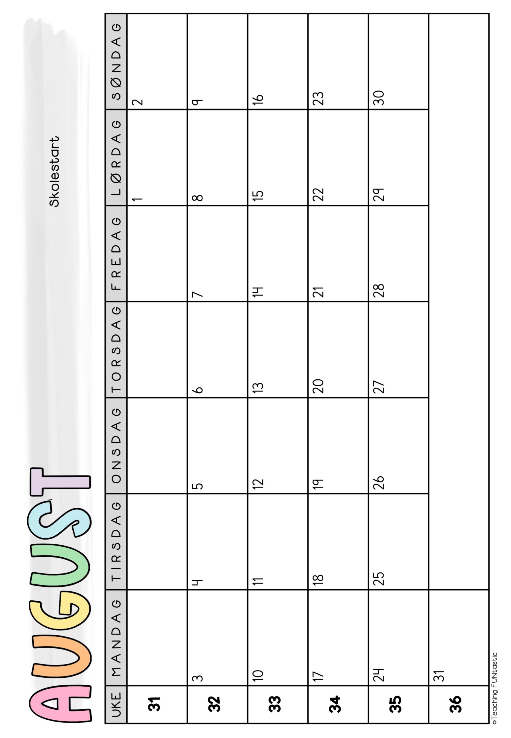 lærerplanlegger 2026