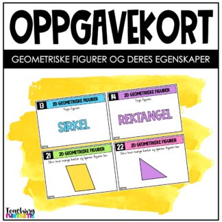 oppgavekort matematikk geometriske figurer
