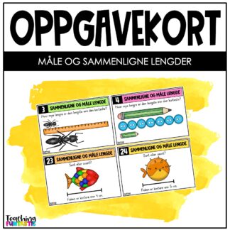 oppgavekort 2.trinn matematikk måle og sammenligne lengder