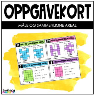 oppgavekort 2.trinn matematikk måle og sammenligne areal