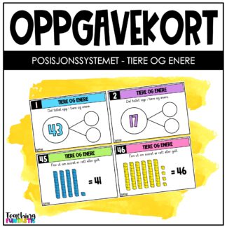 oppgavekort 2.trinn matematikk posisjonssystemet tiere og enere