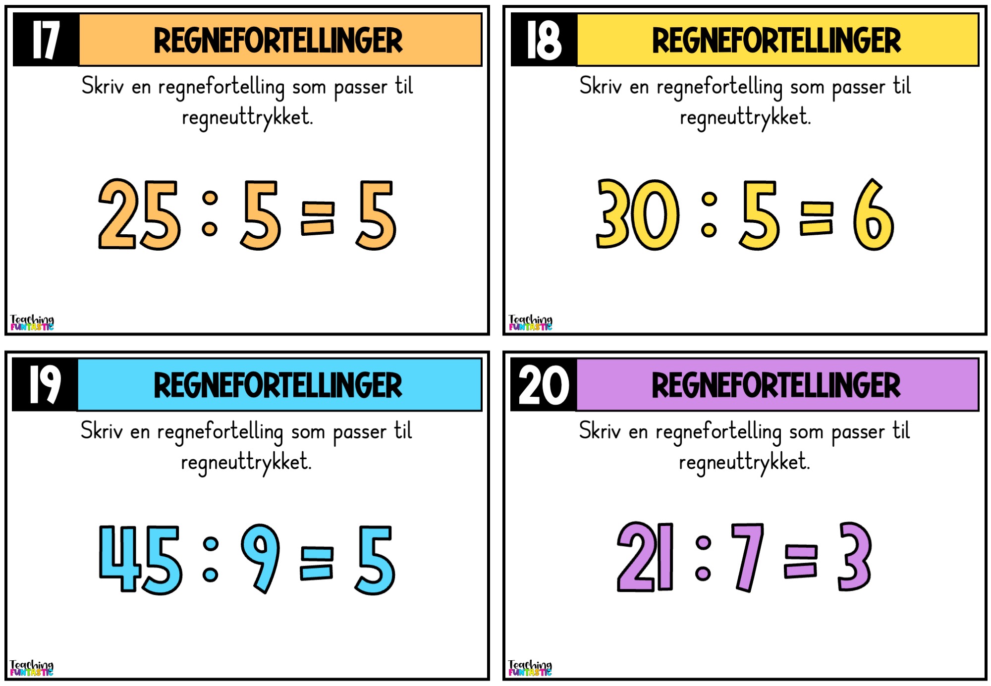 oppgavekort matematikk
