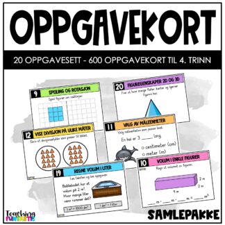 oppgavekort matematikk 4. trinn