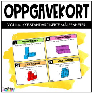 oppgavekort matematikk 4. trinn måle volum klosser