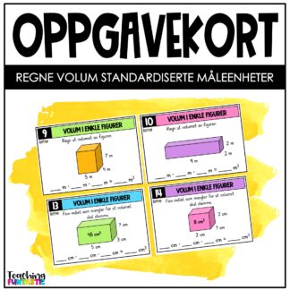 oppgavekort matematikk 4. trinn måle volum