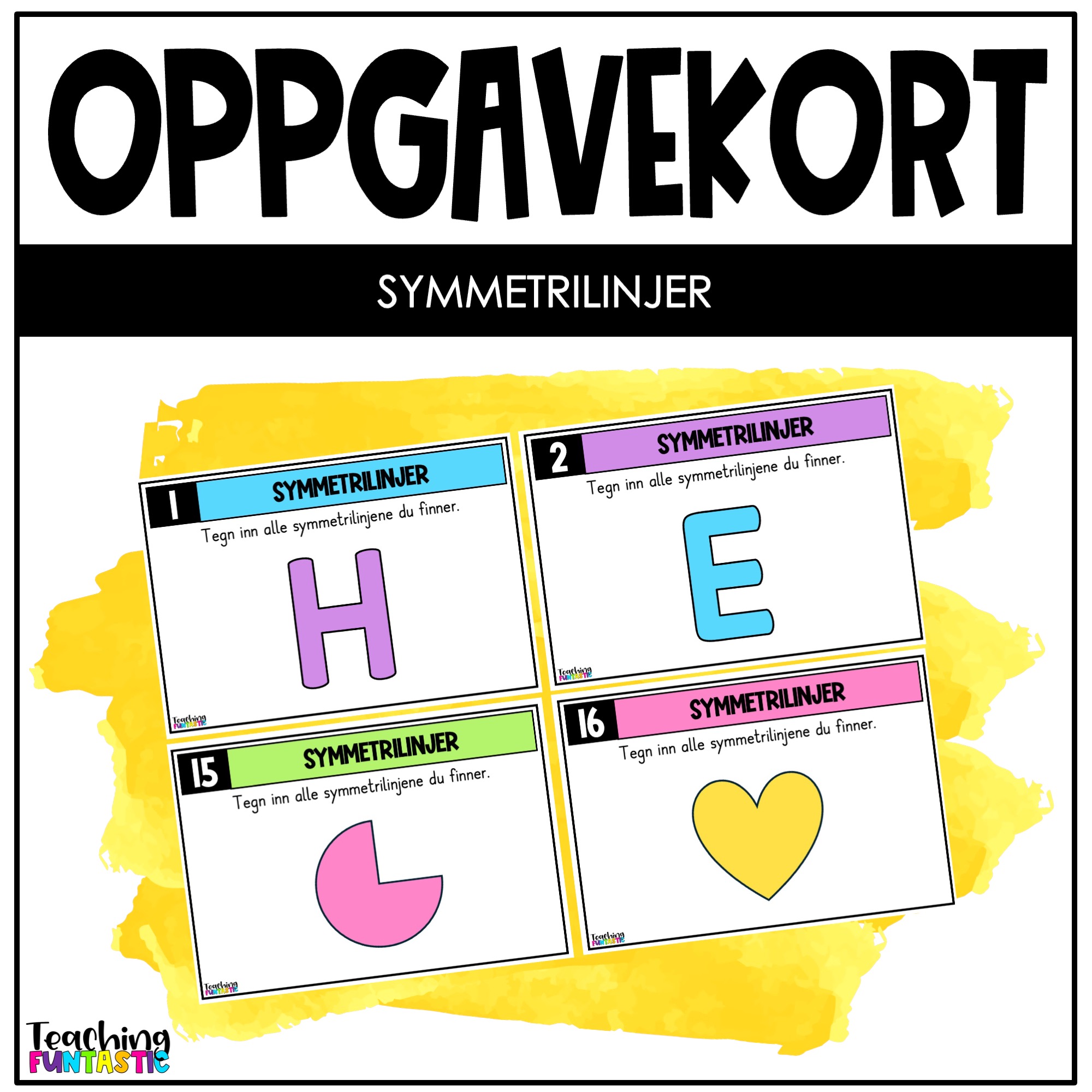 oppgavekort matematikk 4. trinn symmetri