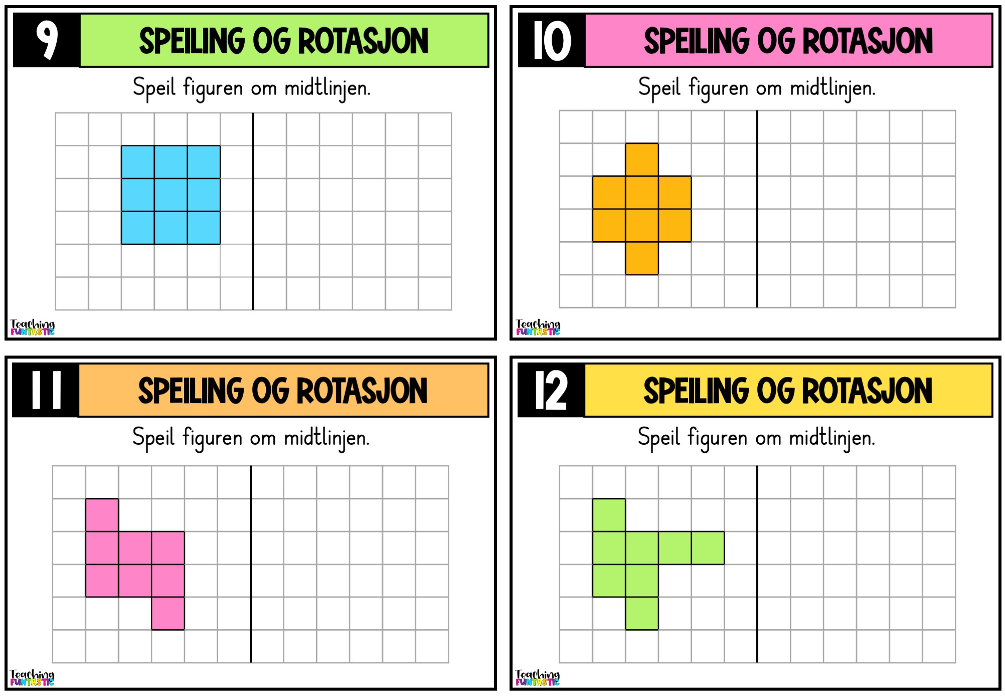 Samlepakke - Oppgavekort i matematikk for 4. trinn - Bilde 4
