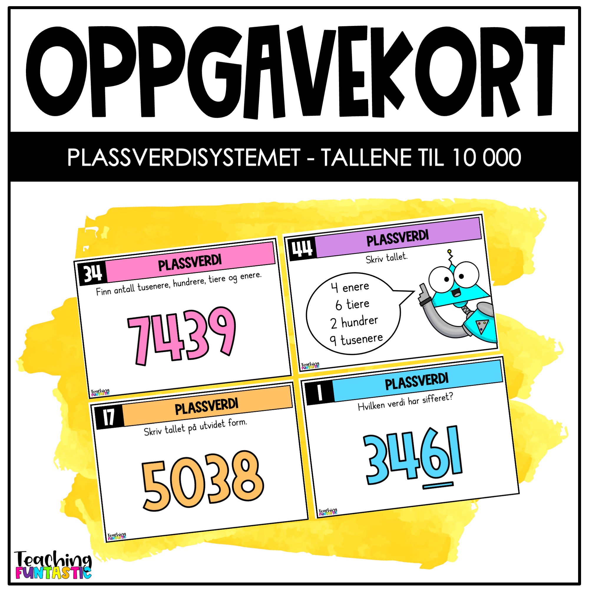 oppgavekort matematikk 4. trinn klokka