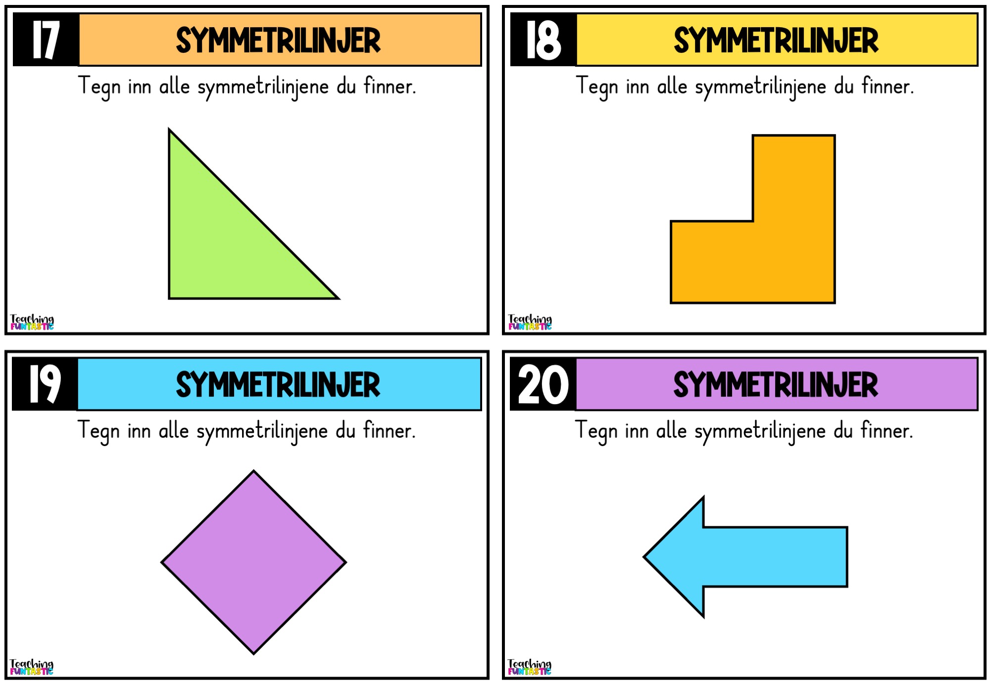 Samlepakke - Oppgavekort i matematikk for 4. trinn - Bilde 5