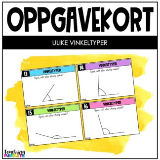 oppgavekort matematikk 4. trinn måle vinkler