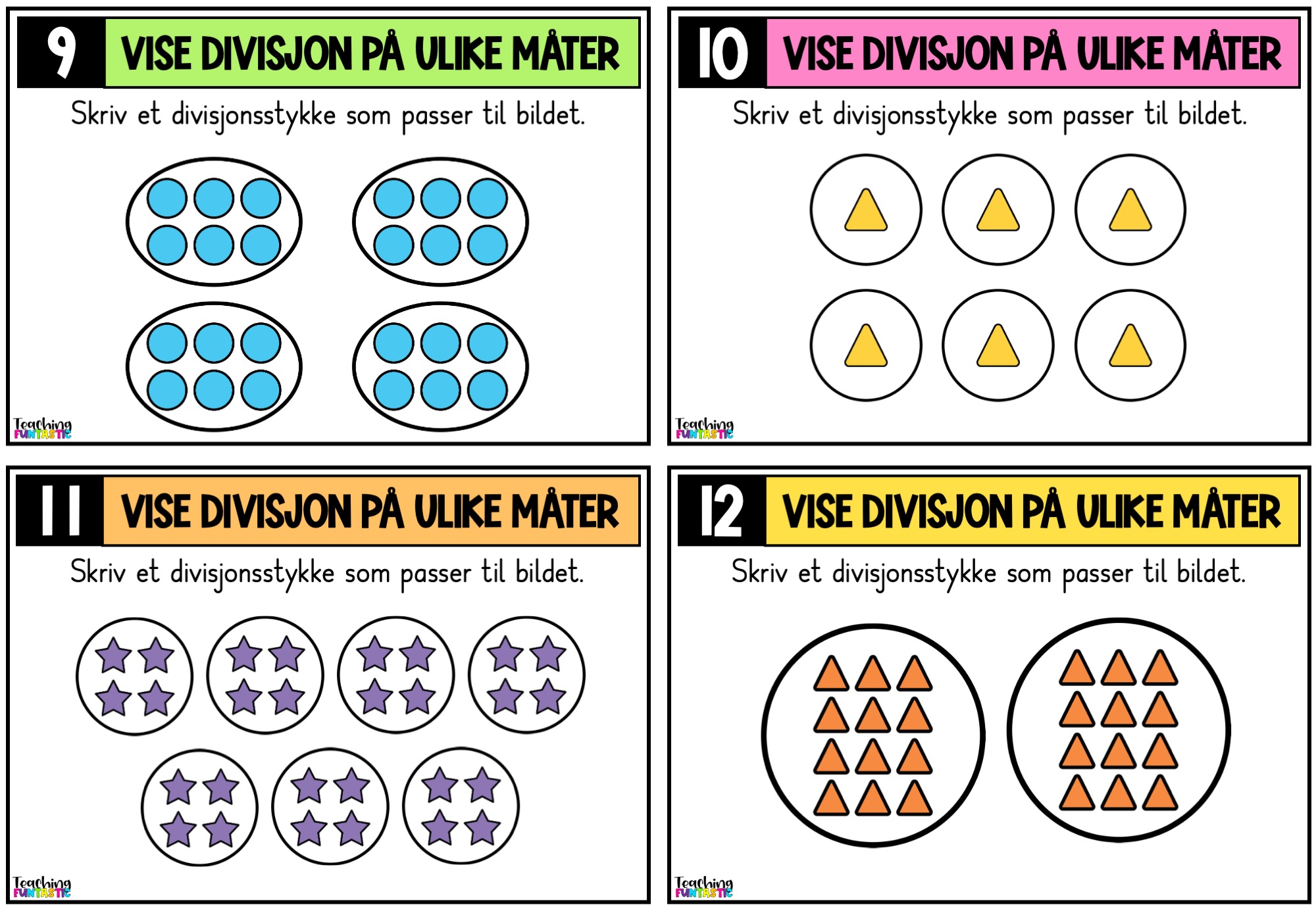 Samlepakke - Oppgavekort i matematikk for 4. trinn - Bilde 22