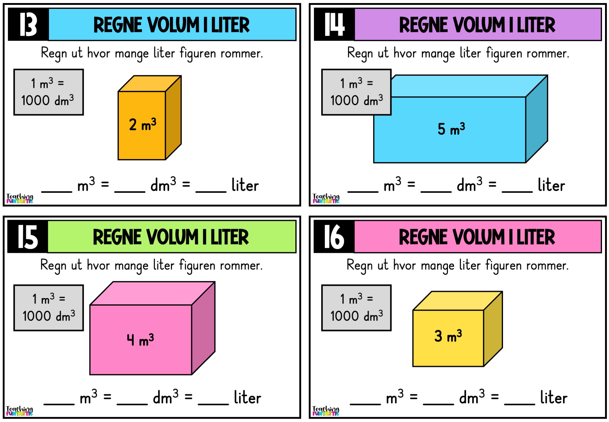 Samlepakke - Oppgavekort i matematikk for 4. trinn - Bilde 7
