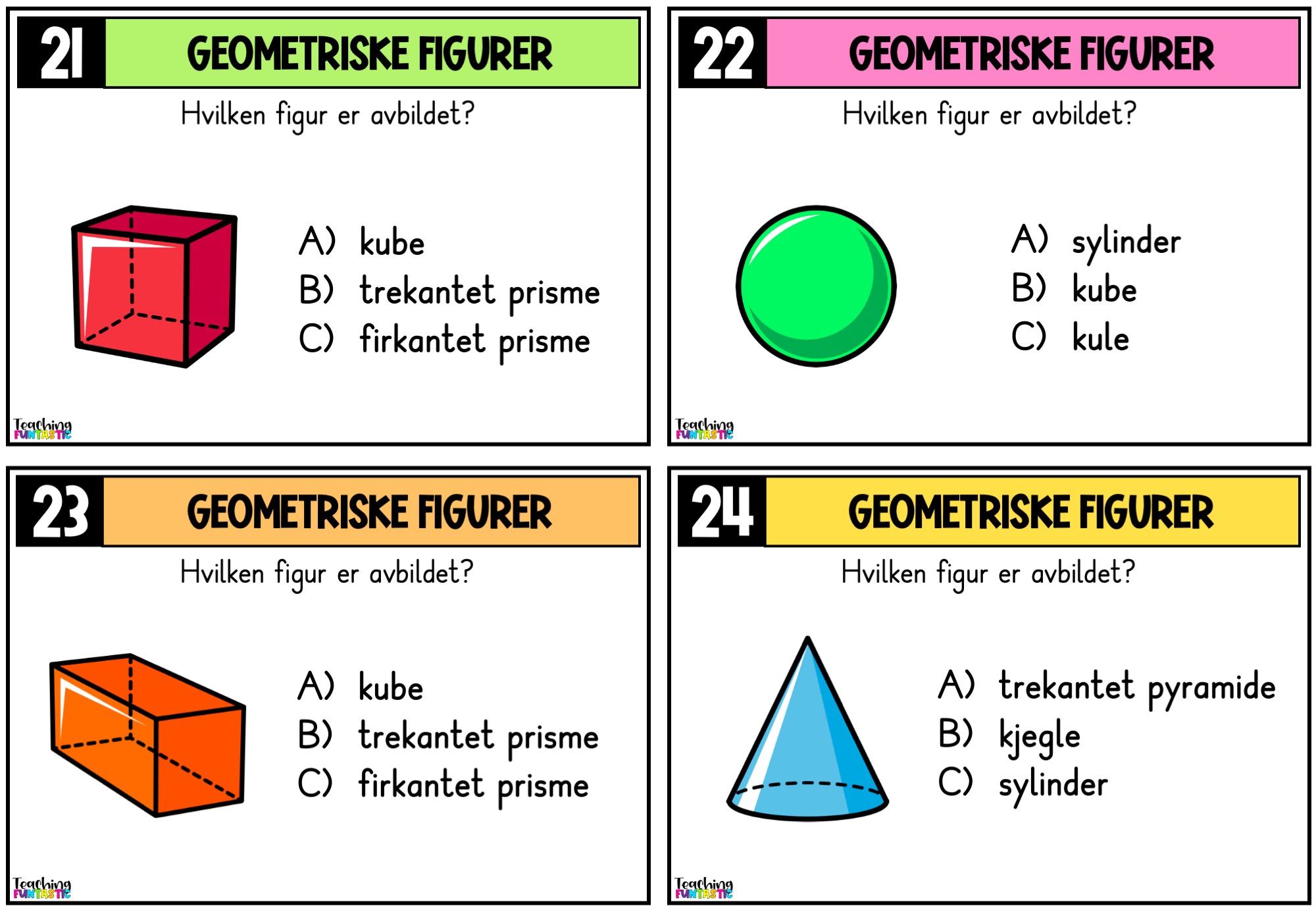 Samlepakke - Oppgavekort i matematikk for 4. trinn - Bilde 10