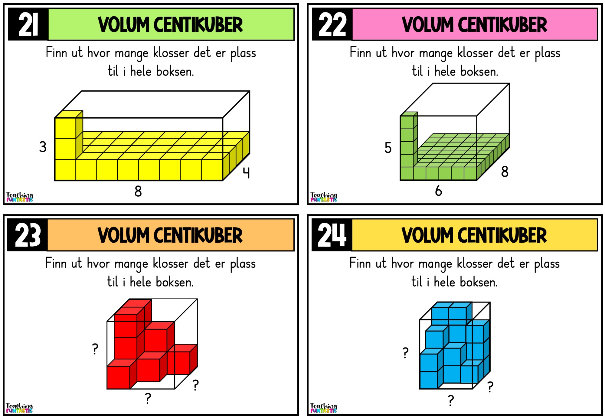 Samlepakke - Oppgavekort i matematikk for 4. trinn - Bilde 13