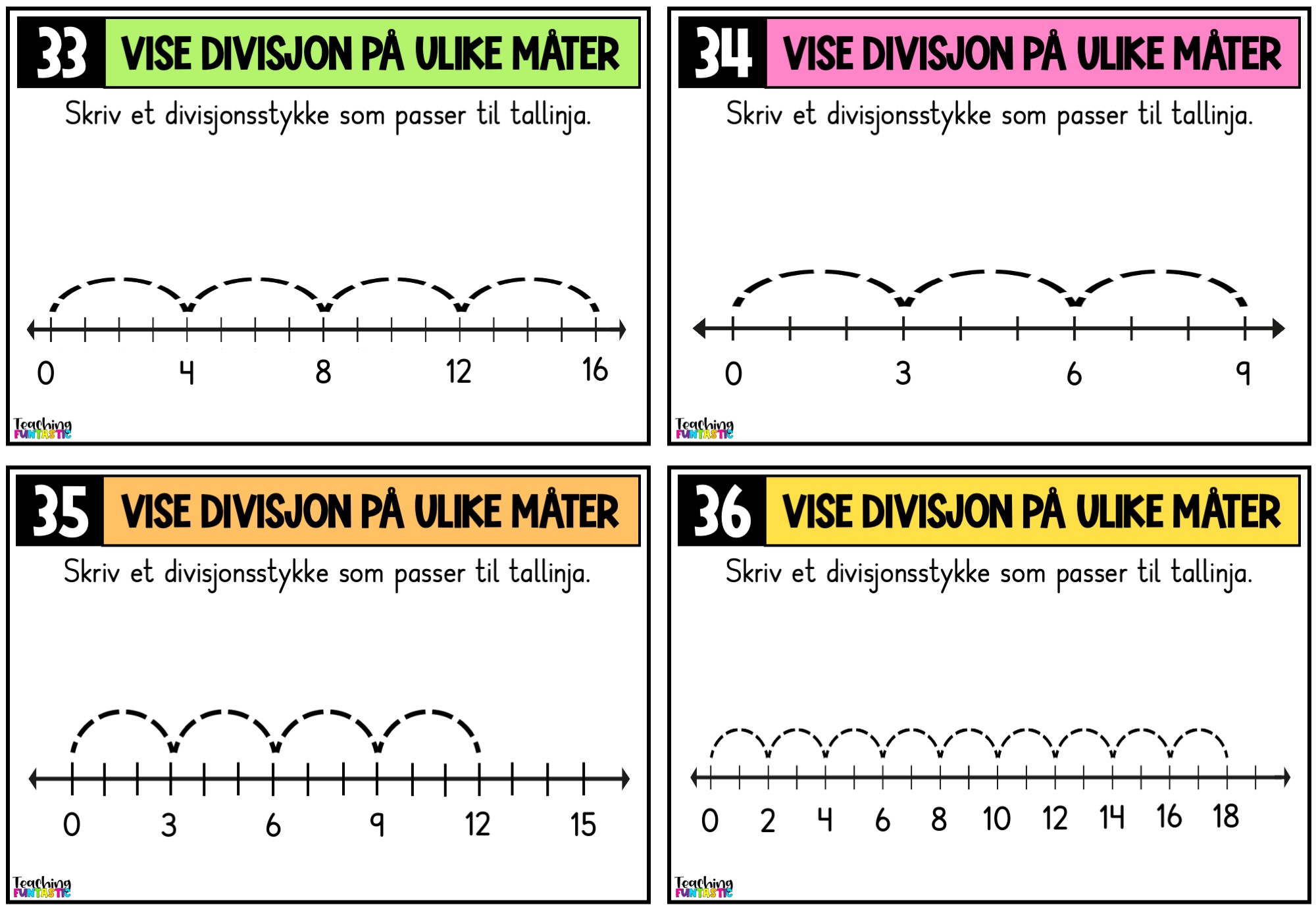 Samlepakke - Oppgavekort i matematikk for 4. trinn - Bilde 20