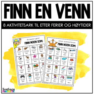 finn en venn bli kjent aktiviteter