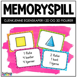 Memory spill Egenskaper geometriske figurer