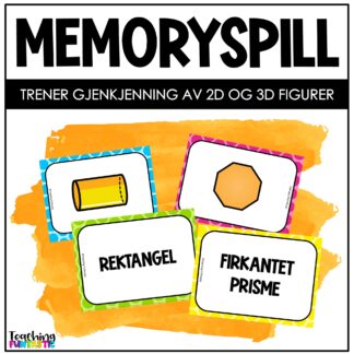 memory Geometriske former og figurer